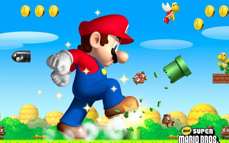 Mario Running in Game