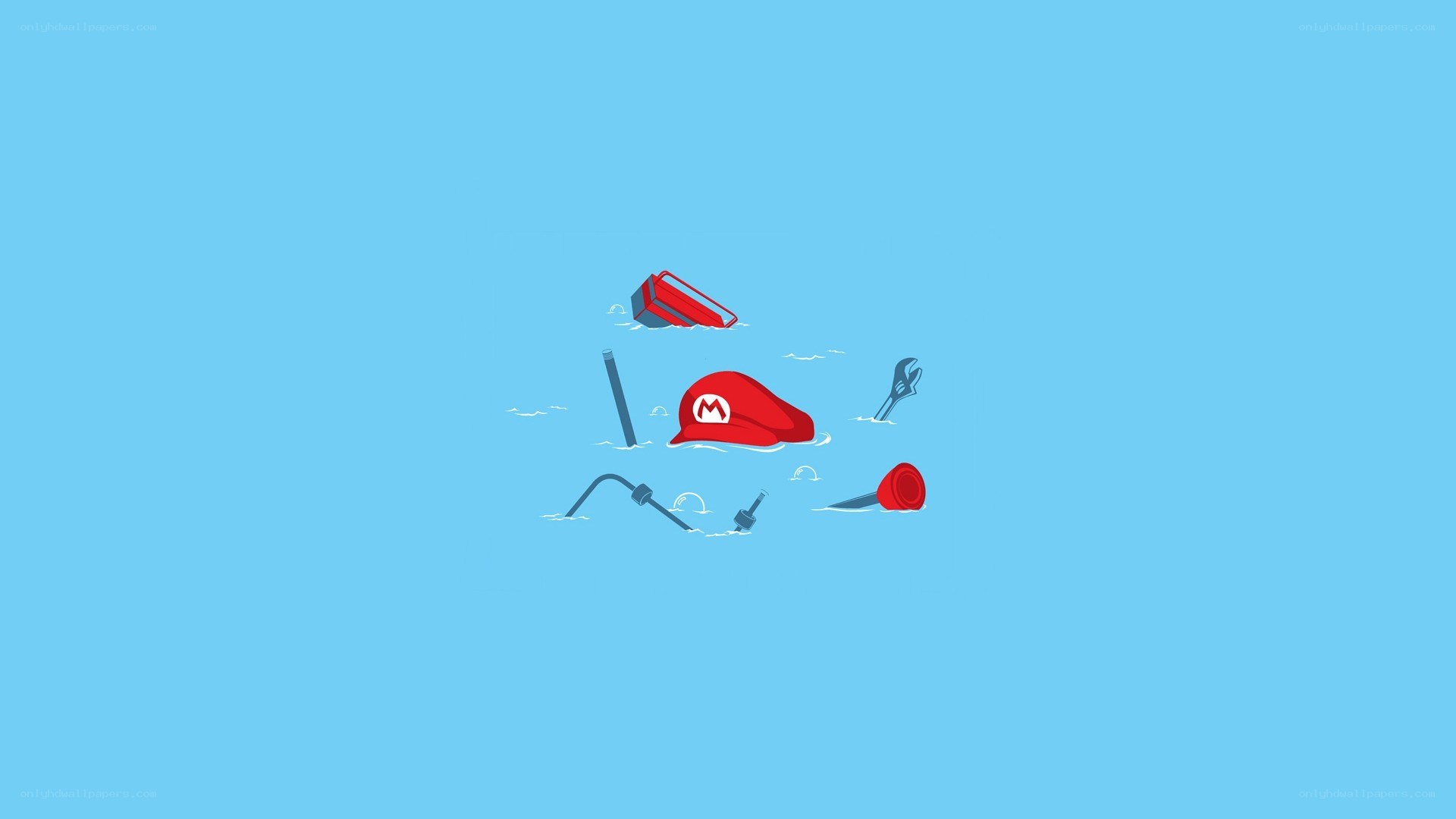 Mario's scattered items