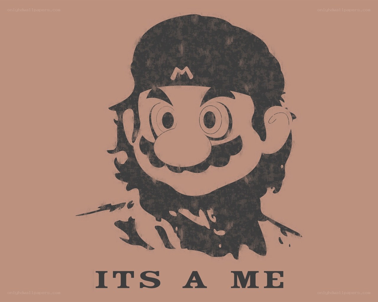 Mario silhouette art