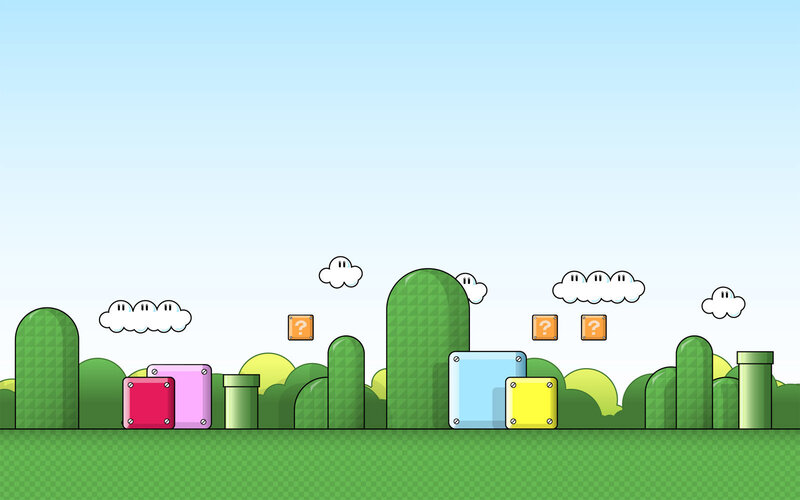 Mario-style game background