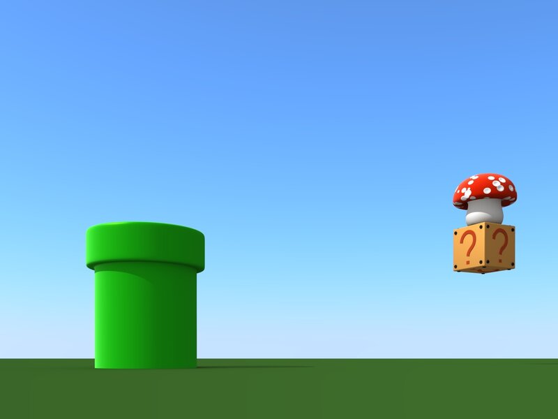 Mario-style game elements