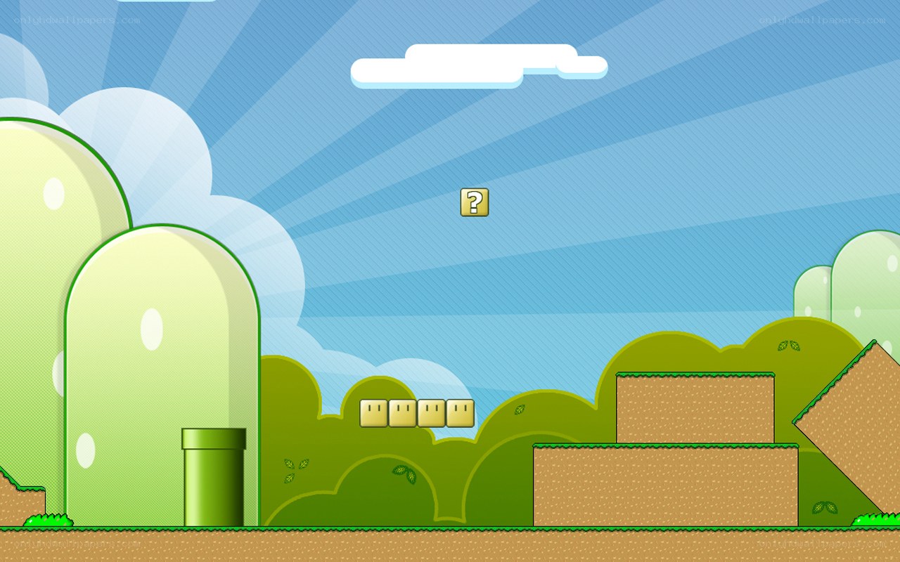 Mario-style game level