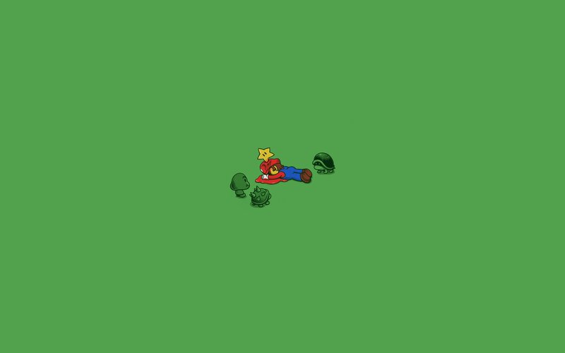 Mario Surrounded by Enemies