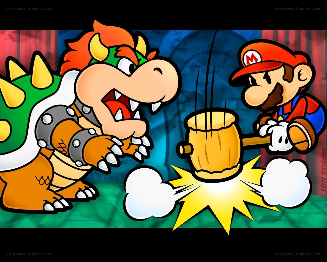 Mario vs Bowser battle