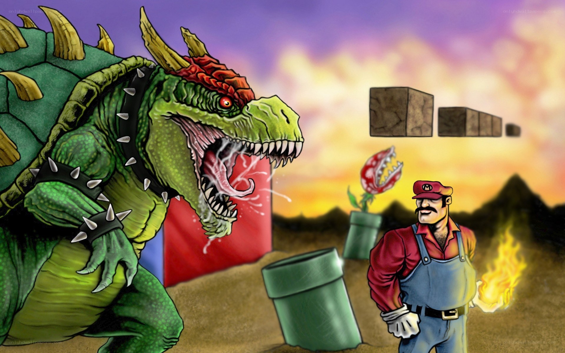 Mario vs. Dragon Battle
