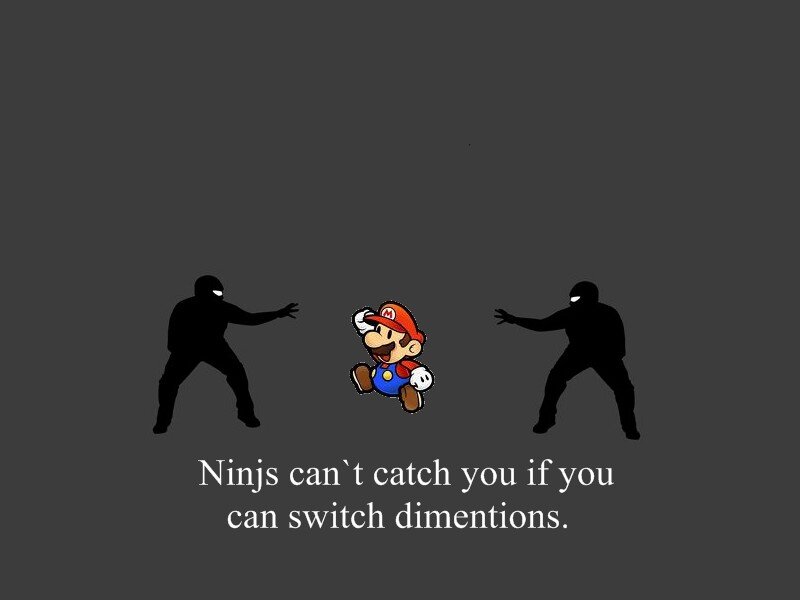 Mario vs ninjas