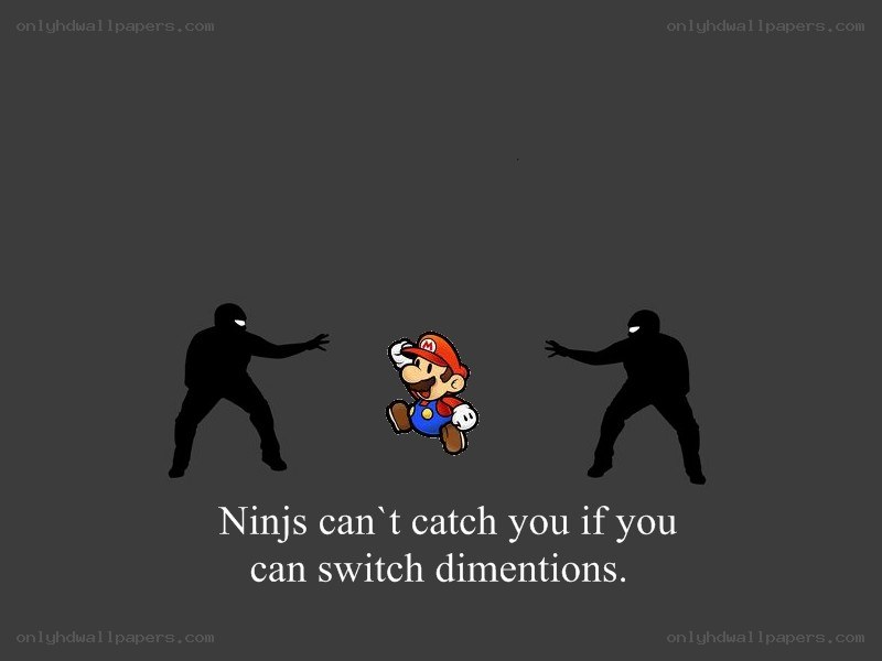 Mario vs ninjas