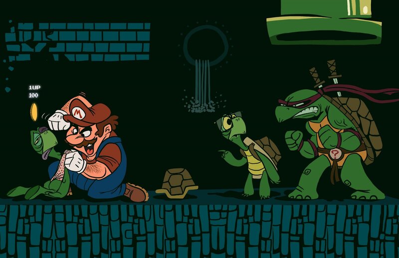 Mario vs. Teenage Mutant Ninja Turtles