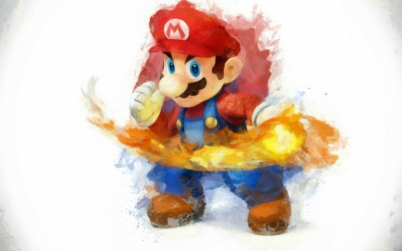 Mario with fire power-up