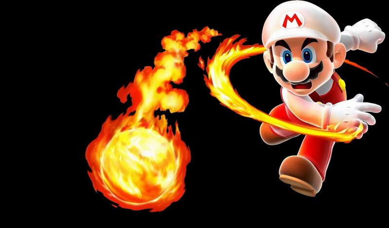 Mario with fireball
