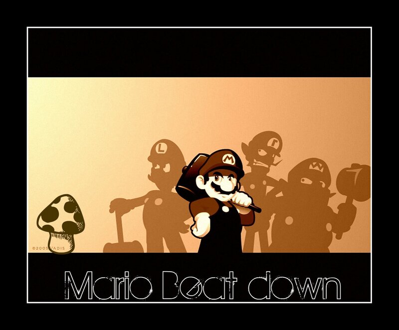Mario with Shadow Figures