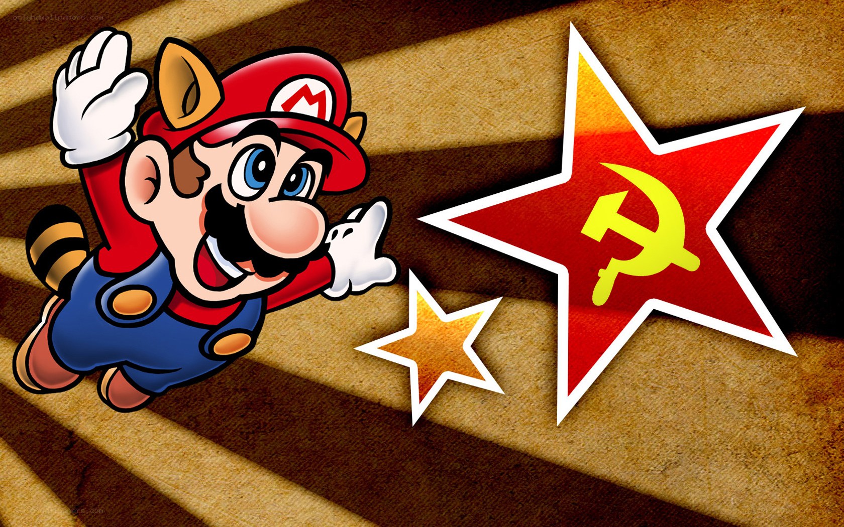 Mario with Soviet star