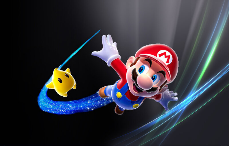 Mario with Star Power