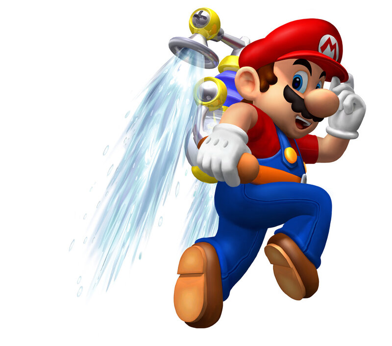 Mario with Water Jetpack