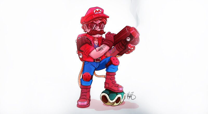 Mario with Weapon