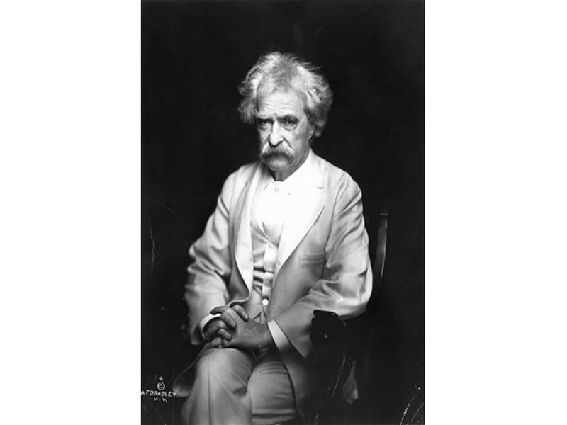 Mark Twain Portrait — Black
