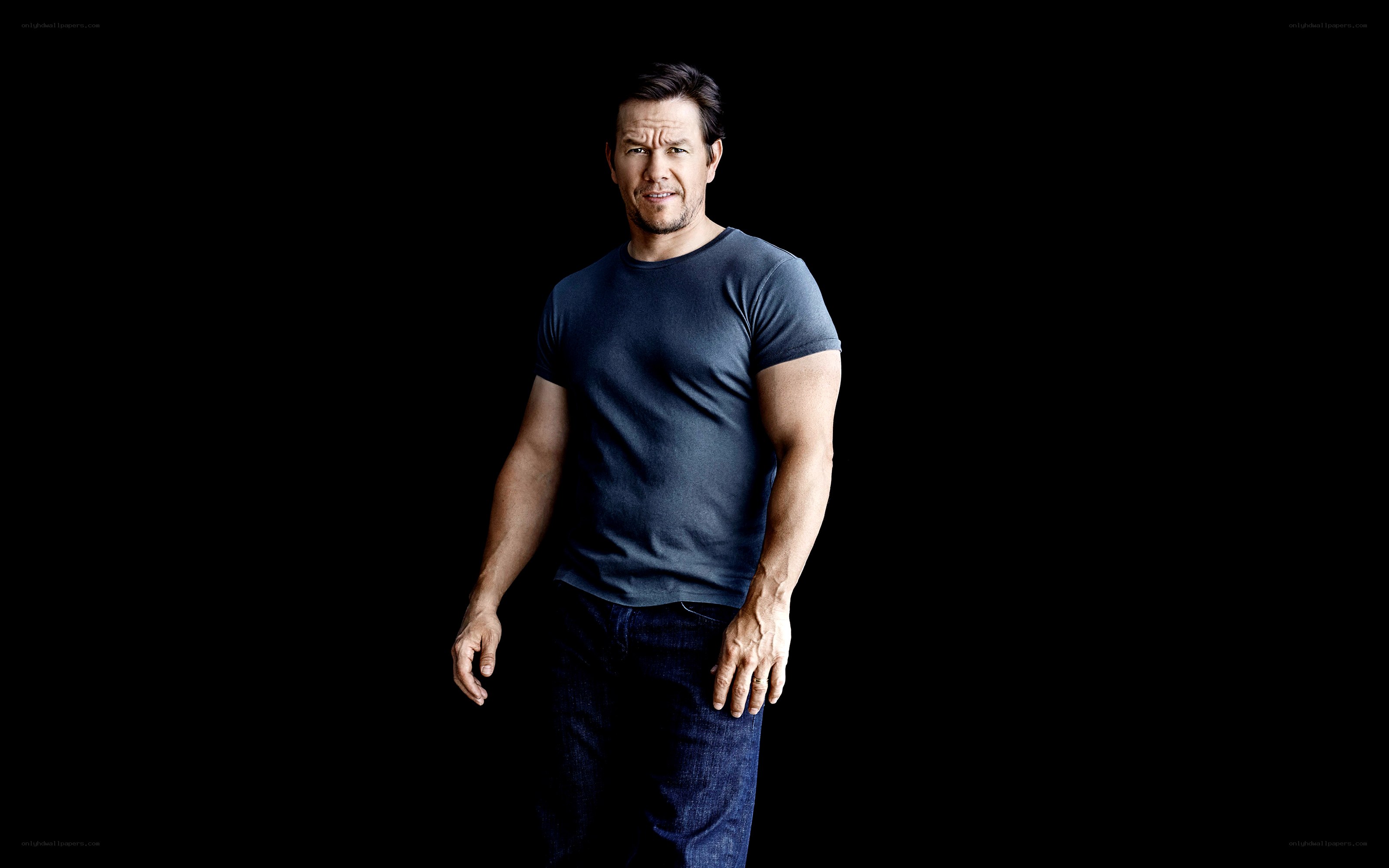 Mark Wahlberg in a dark t-shirt