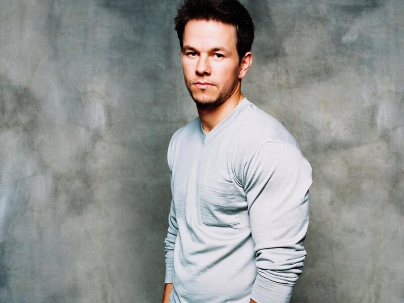 Mark Wahlberg in a gray sweater