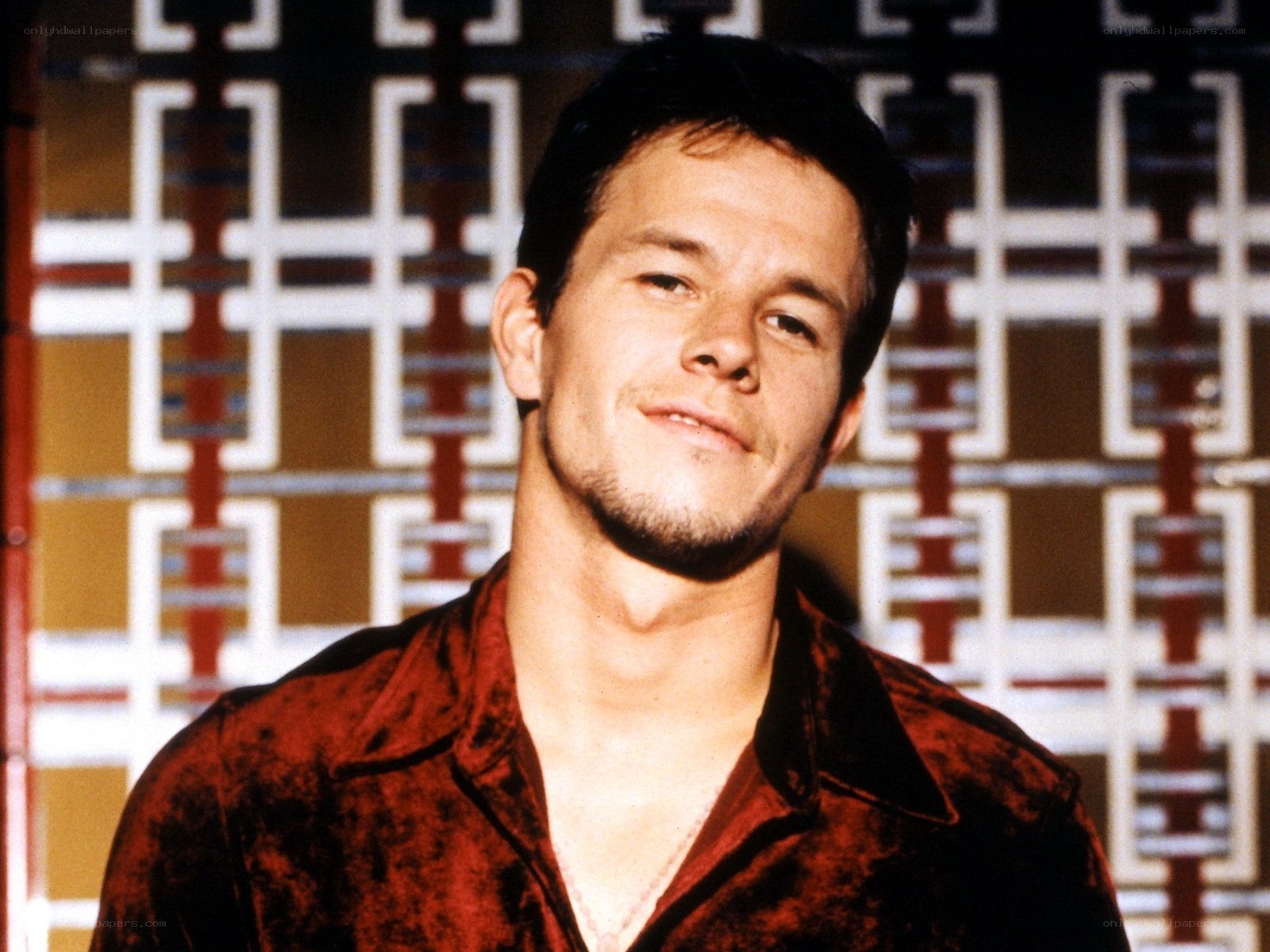 Mark Wahlberg in red shirt