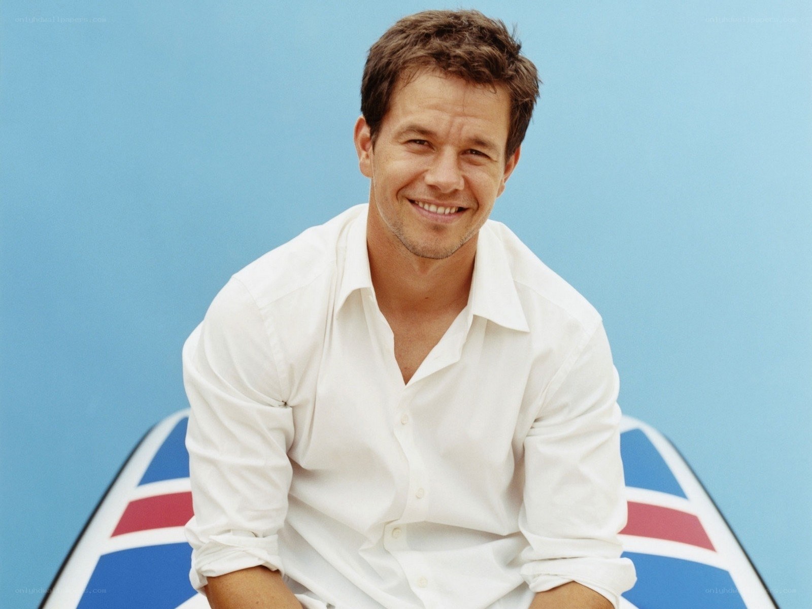 Mark Wahlberg in white shirt