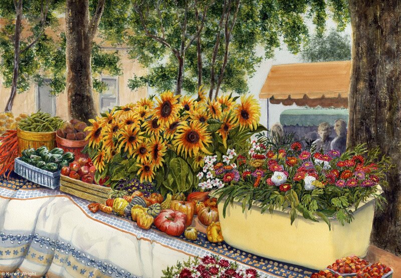 Market Stall with Produce