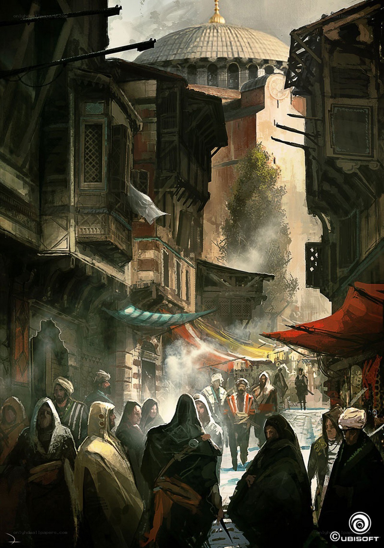 Market street with dome in background