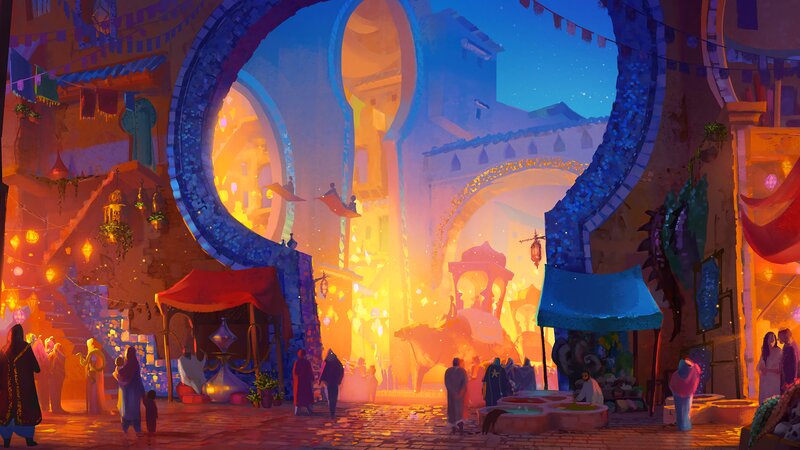 Marketplace at Night