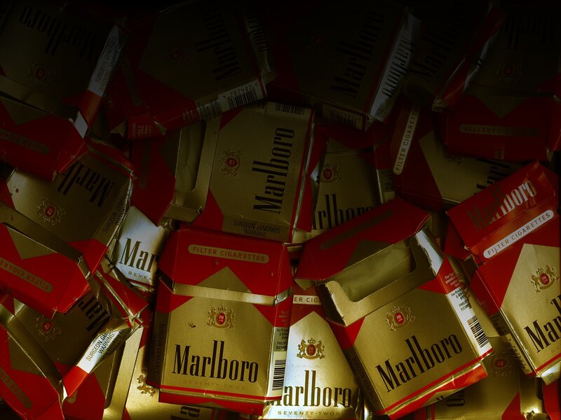 Marlboro Cigarette Packs — Red