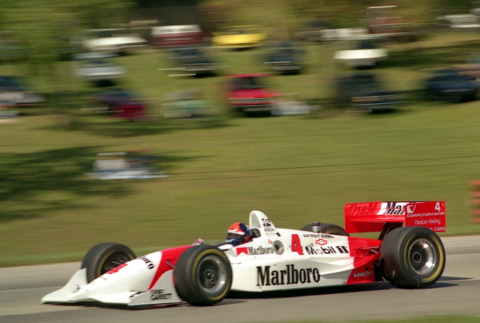 Marlboro Formula One car on track