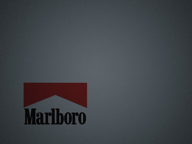 Marlboro logo on gray background