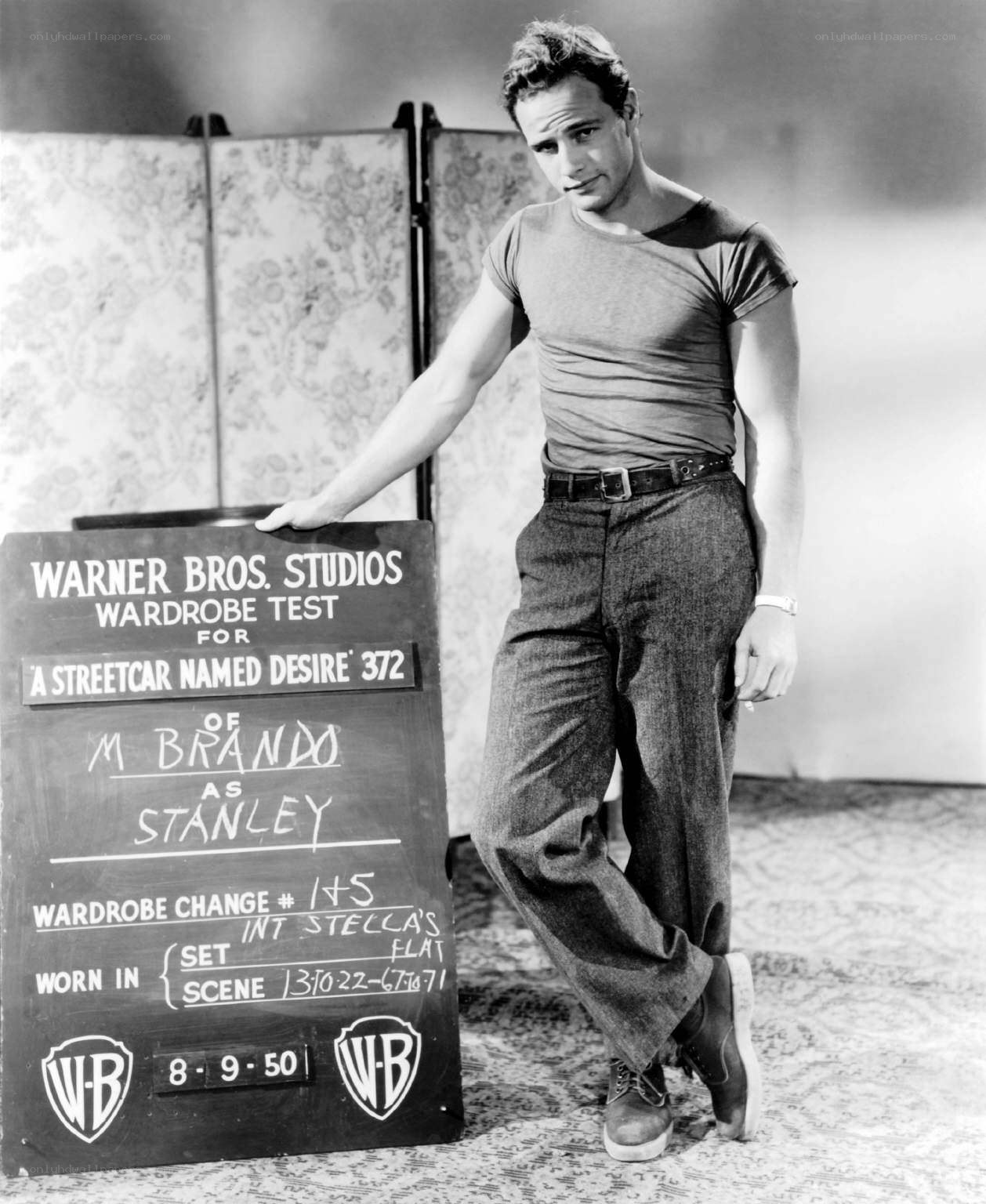 Marlon Brando wardrobe test