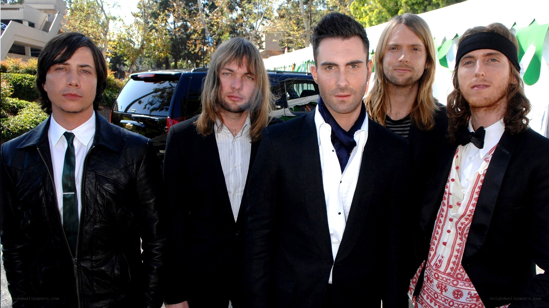 Maroon 5 band members at event