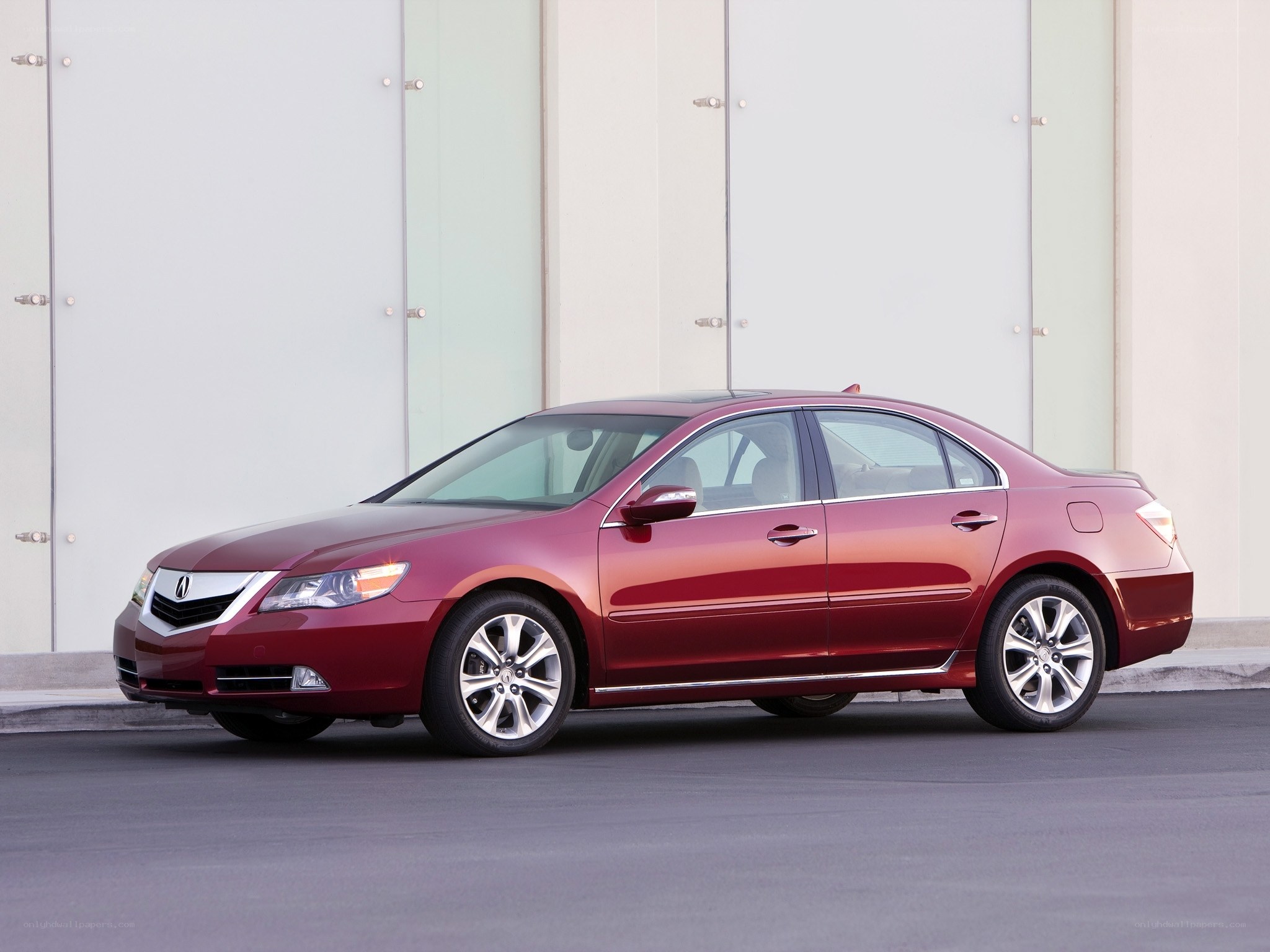 Maroon Acura TL sedan