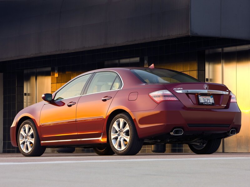Maroon Acura Tl Sedan — Dramatic