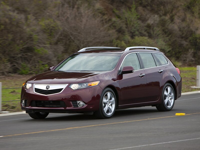 Maroon Acura TSX Sport Wagon