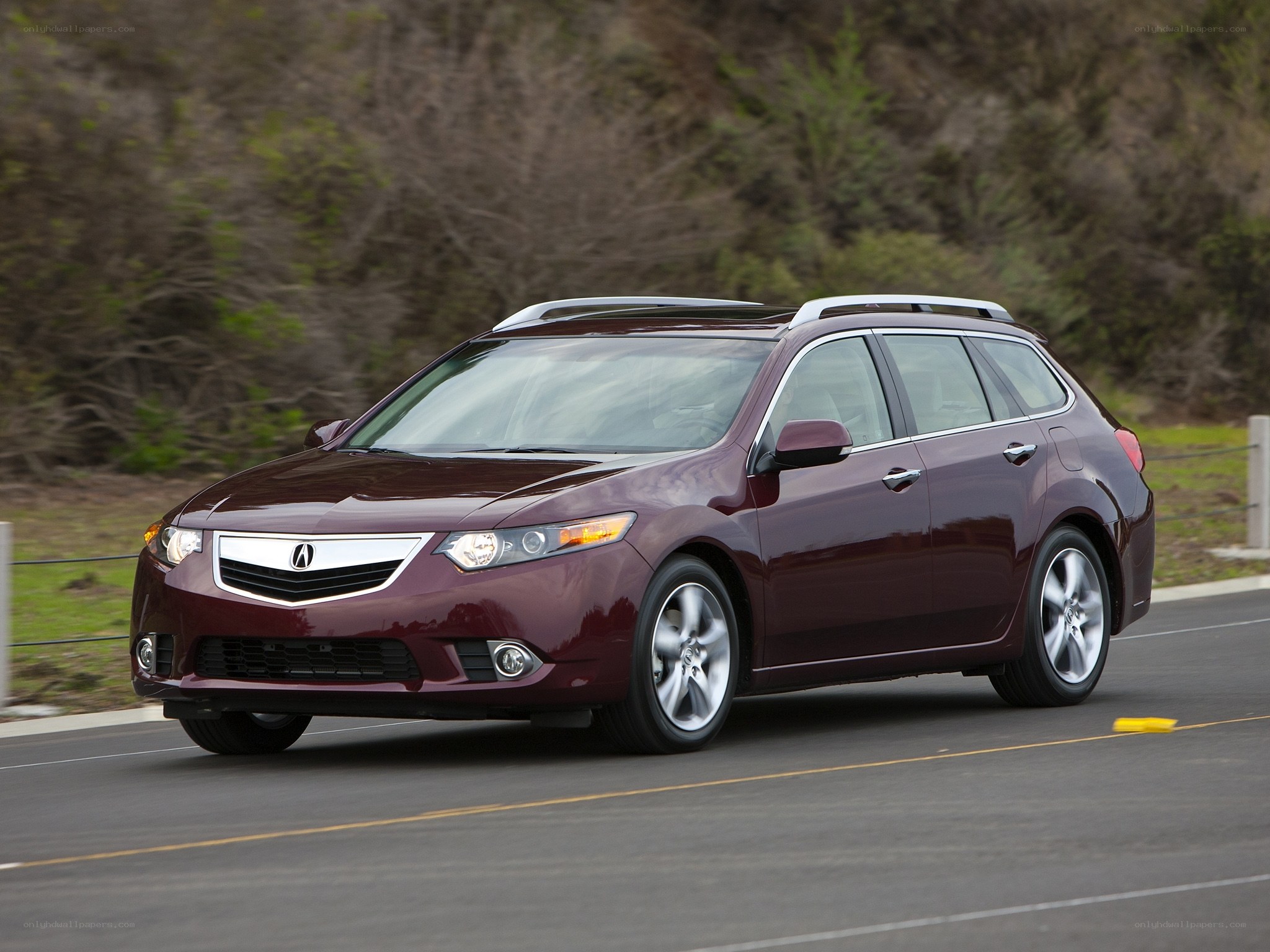 Maroon Acura TSX Sport Wagon