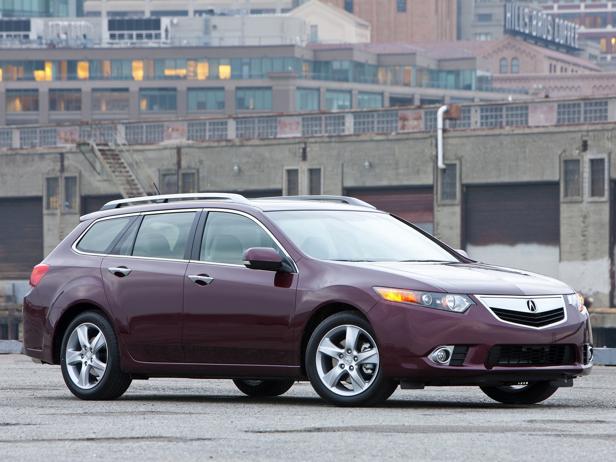 maroon acura tsx wagon