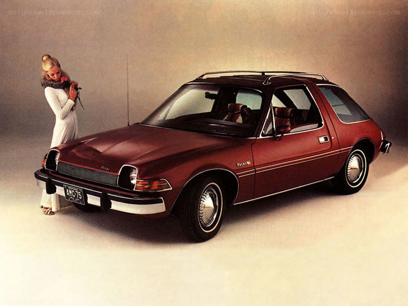 Maroon AMC Pacer car