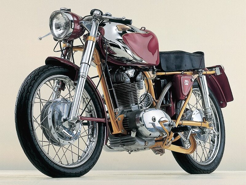 Maroon and Chrome Motorcycle — Classic