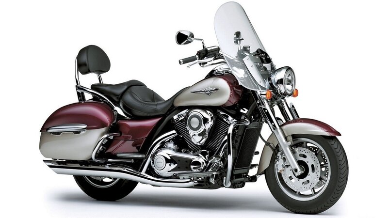 Maroon and Silver Motorcycle — Neutral, Photograph, Saddlebags