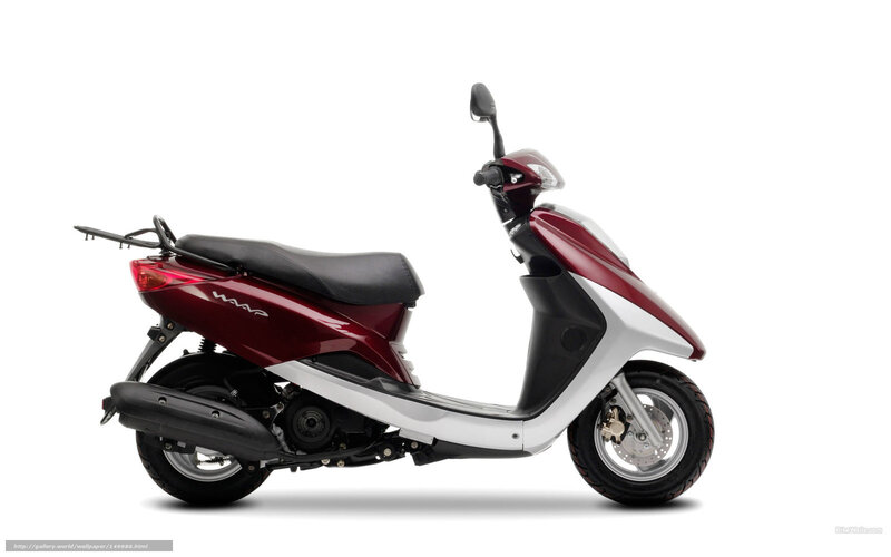Maroon and Silver Scooter — Neutral