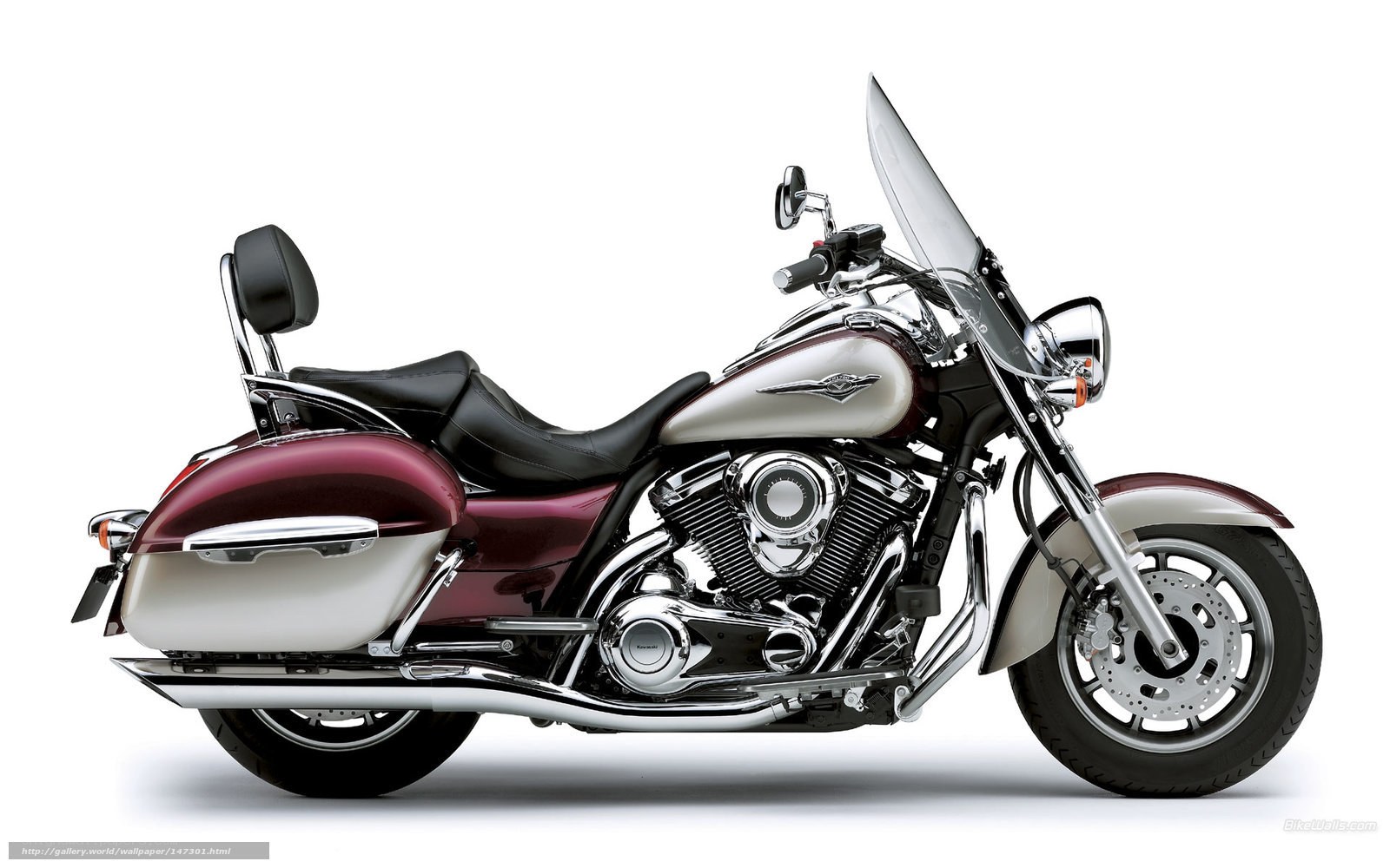 maroon and silver touring motorcycle