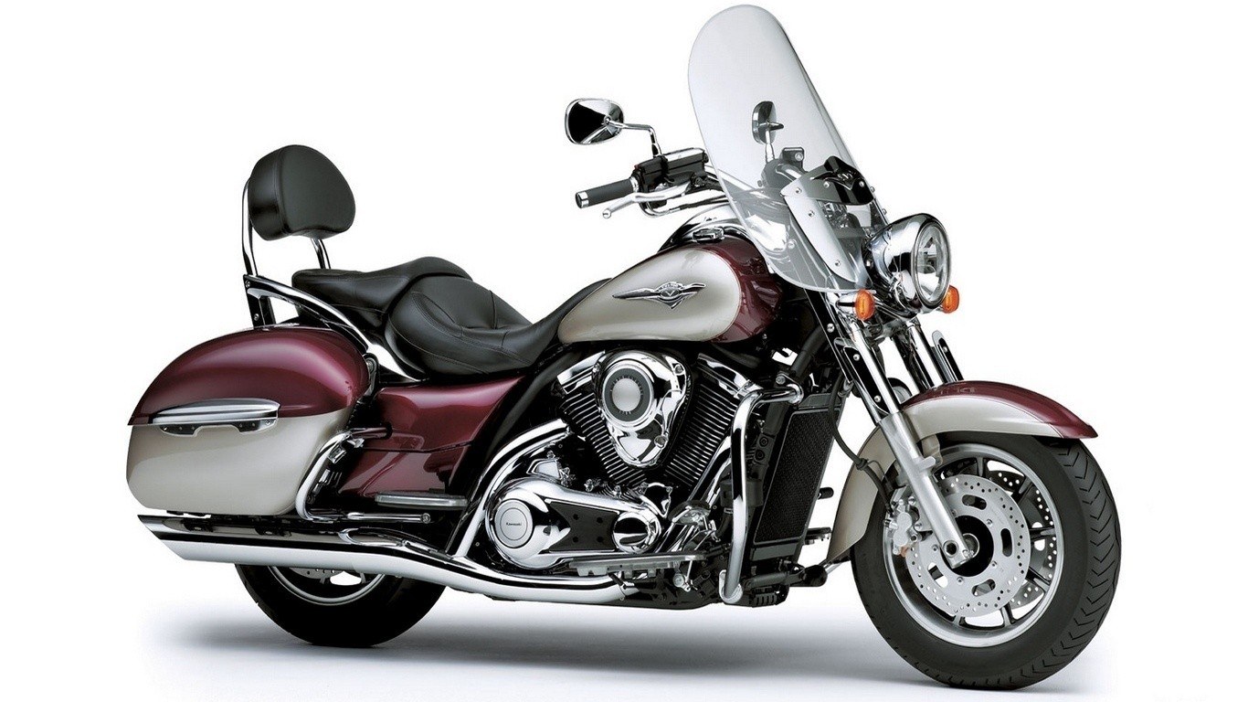 maroon and silver touring motorcycle