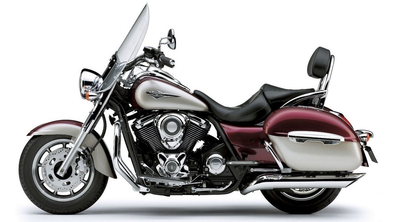 maroon and silver touring motorcycle