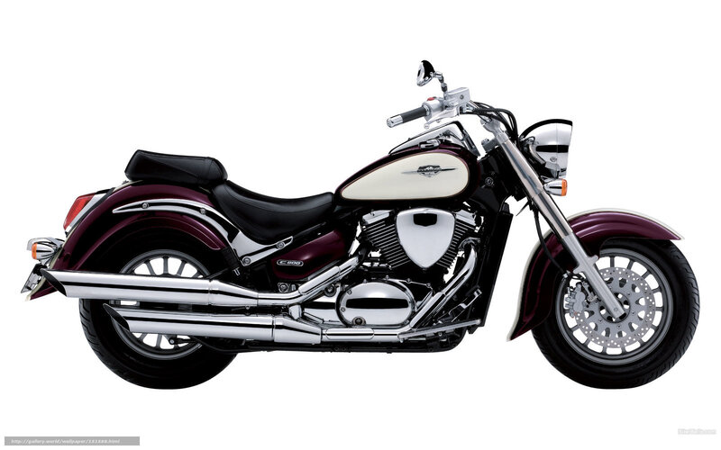 Maroon and White Motorcycle — Neutral