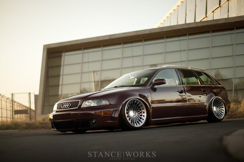 maroon audi station wagon