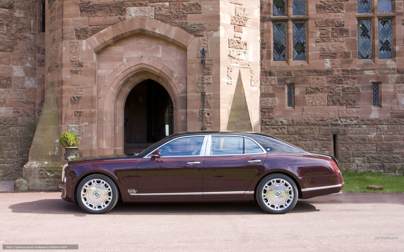 Maroon Bentley Sedan — Serene, Afternoon, Photograph