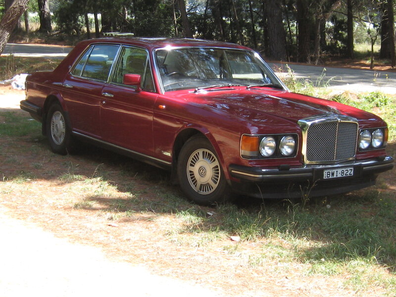 Maroon Bentley Sedan