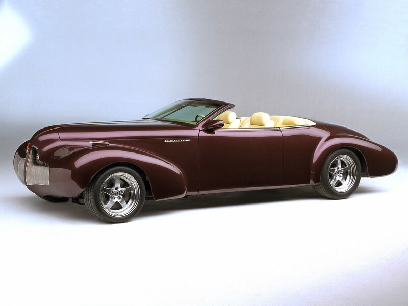 Maroon Buick Blackhawk Convertible