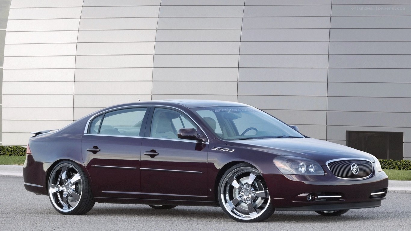 maroon buick sedan